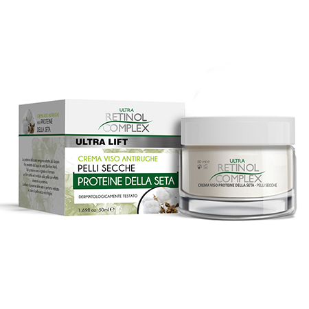 Retinol Complex Crema antirid pentru piele uscata cu Proteine din Matase 50ml