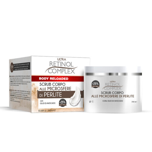 Retinol Complex Scrub de corp cu Microsfere de Roca Perilica si Ulei de Avocado 250ml