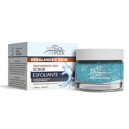 Retinol Complex Scrub exfoliant pentru fata cu Acid Salicilic si Apa Termala 50ml