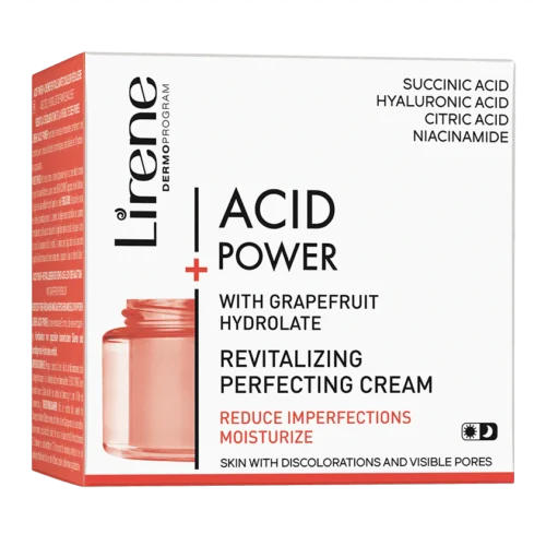 LIRENE ACID POWER - Crema revitalizanta pentru uniformizarea nuantei tenului, Lirene Acid Power cu hidrolat din grapefruit, 50ml