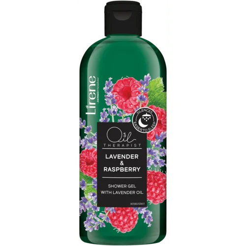 LIRENE OIL THERAPIST – Gel de dus cu ulei esential de lavanda si zmeura, 400ml