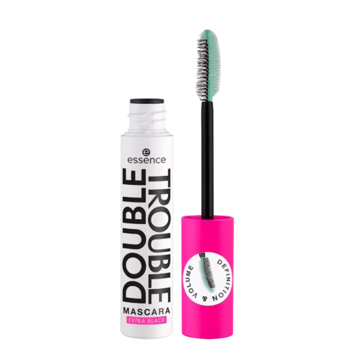 Essence Mascara pentru volum DOUBLE TROUBLE EXTRA BLACK 12ml - 1