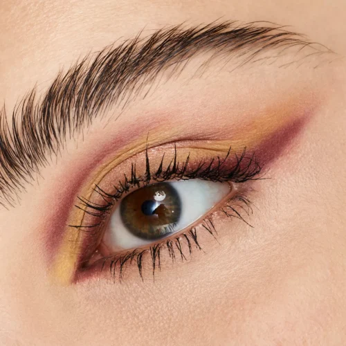 model facut cu Paletă de farduri pentru pleoape Pro Desert Romance Slim