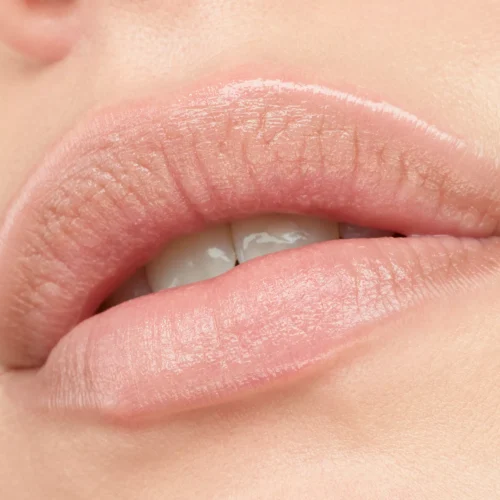 aplicat pe buze catrice Balsam pentru ingrijirea buzelor Power Full 5 050 - Romantic Nude