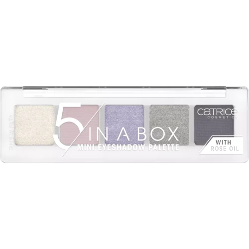 catrice Paletă de farduri pentru pleoape 5 In A Box Mini 080 - Diamond Lavender Look