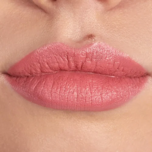 aplicat pe buze catrice Ruj Scandalous Matte 040 - Rosy Seduction