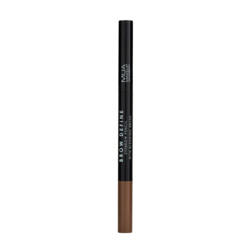 MUA MAKEUP ACADEMY Eyebrow Pencil & Brush creion sprancene - Mid Brown