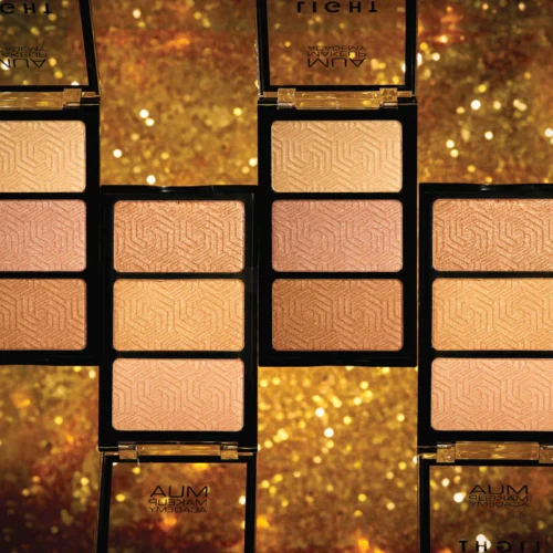 MUA MAKEUP ACADEMY Paleta Iluminator Light Lustre Golden Delights