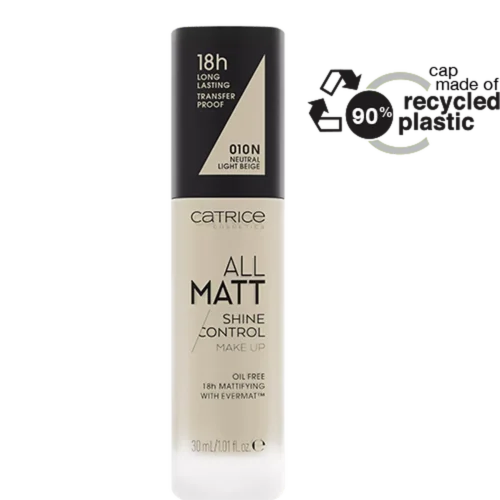 catrice Fond de ten All Matt Shine Control 010 N - Neutral Light Beige