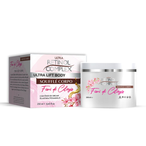 Retinol Complex Cremă de corp SOUFFLE' cu flori de cires 250 ml Retinol Complex Cremă de corp SOUFFLE' cu flori de cires 250 ml