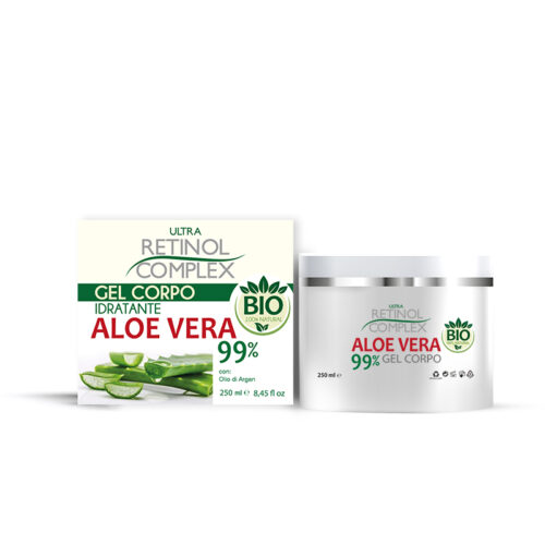 Retinol Complex Crema de corp organica cu aloe vera 99% 250 ml Retinol Complex Crema de corp organica cu aloe vera 99% 250 ml