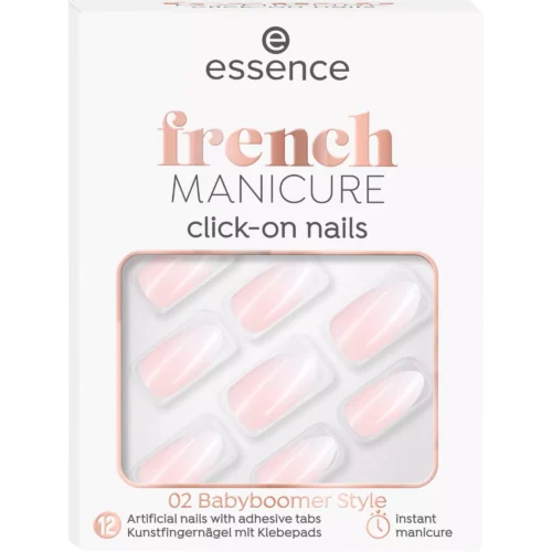 Essence Unghii false FRENCH manicure click & go nails 02 - Babyboomer Style - 2 Essence Unghii false FRENCH manicure click & go nails 02 - Babyboomer Style