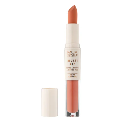 MUA MAKEUP ACADEMY Multi Lip Matte Lipstick si Gloss duo - Balance