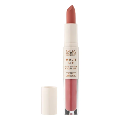MUA MAKEUP ACADEMY Multi Lip Matte Lipstick si Gloss duo - Bloom