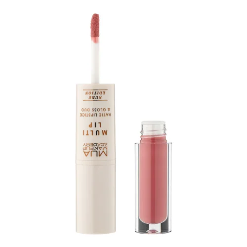 MUA MAKEUP ACADEMY Multi Lip Matte Lipstick si Gloss duo - Bloom