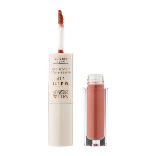 MUA MAKEUP ACADEMY Multi Lip Matte Lipstick si Gloss duo - Cozy