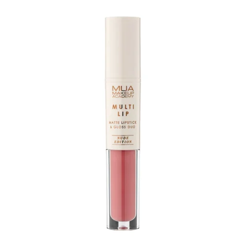 MUA MAKEUP ACADEMY Multi Lip Matte Lipstick si Gloss duo - Honey - 1 MUA MAKEUP ACADEMY Multi Lip Matte Lipstick si Gloss duo - Honey