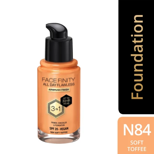 Max Factor Fond de ten lichid facefinity all day flawless 3in1 - N84 Soft Toffee