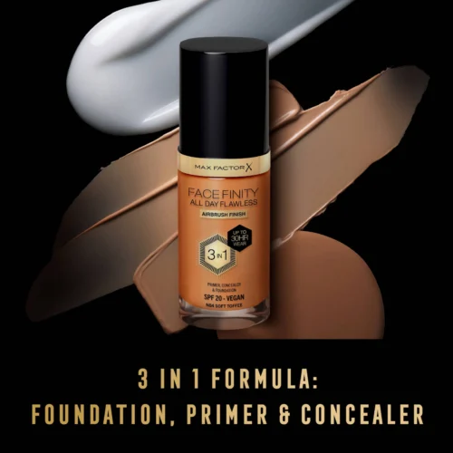Max Factor Fond de ten lichid facefinity all day flawless 3in1 - N84 Soft Toffee