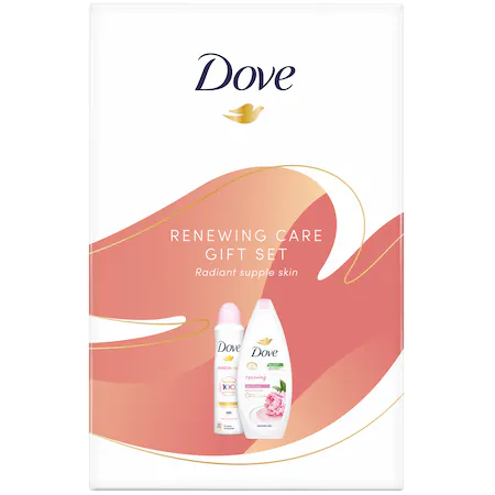 Dove Set Renewing Care: Antiperspirant Spray Invisible Care 150 ml + Gel De Dus Sweet Peony 250 ml