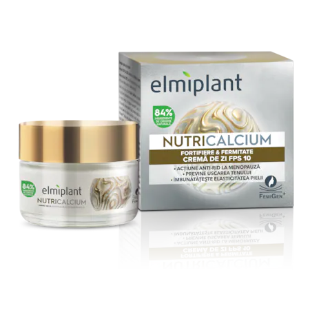 Elmiplant Crema de zi Nutri Calcium fortifiere & fermitate 50 ml Elmiplant Crema de zi Nutri Calcium fortifiere & fermitate 50 ml