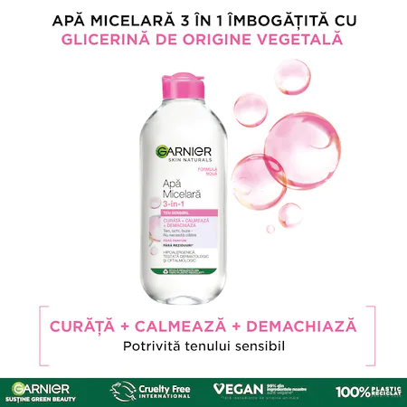 Garnier Apa micelara Skin Naturals pentru ten sensibil 400 ml