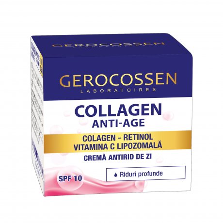 Gerocossen Crema antirid de zi riduri profunde SPF 10 Collagen Anti-Age 50ml