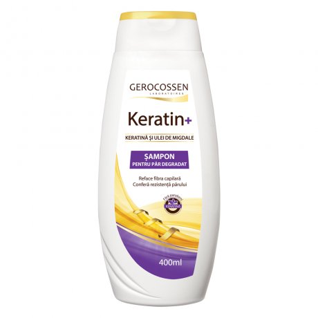 Gerocossen Sampon cu keratina si ulei de migdale pentru par degradat - Keratin+ 400 ml Gerocossen Sampon cu keratina si ulei de migdale pentru par degradat - Keratin+ 400 ml