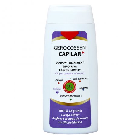 Gerocossen Sampon impotriva caderii parului pentru par gras Capilar+ 275 ml