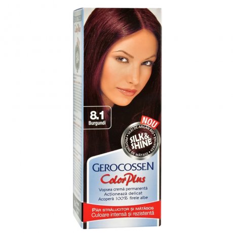 Gerocossen Vopsea de par Silk&Shine 8.1 Burgundi - Color Plus 50ml