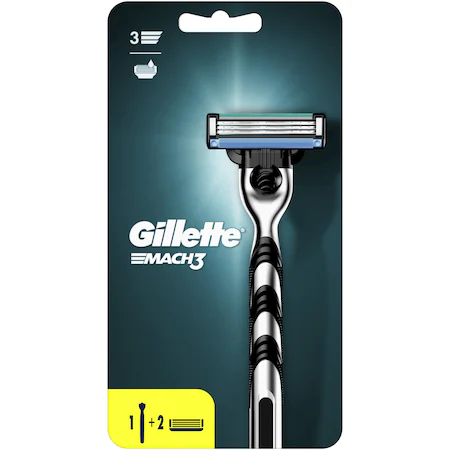 Gillette Aparat de ras Gillette Mach3 cu 2 rezerve
