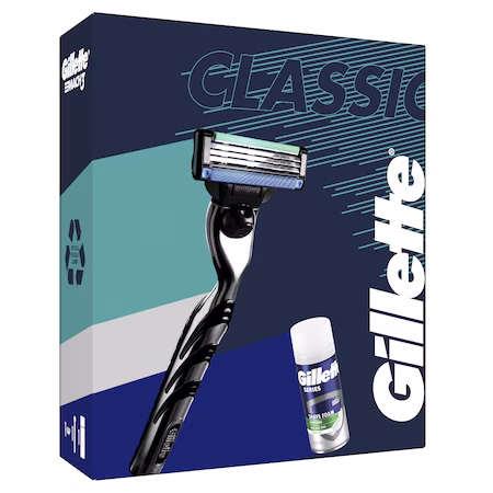 Gillette Set Aparat de ras Gillette Mach3 + Spuma de ras Series Sensitive 100 ml