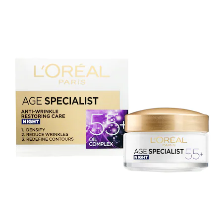 L’Oréal Paris Crema antirid pentru fata Age Specialist 55+ de noapte 50 ml
