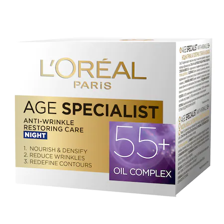 L’Oréal Paris Crema antirid pentru fata Age Specialist 55+ de noapte 50 ml