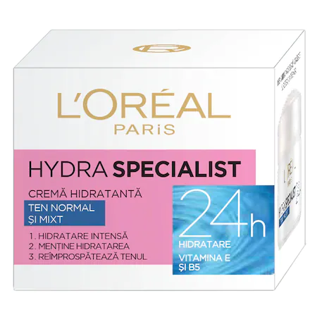 L’Oréal Paris Crema hidratanta pentru fata Hydra Specialist pentru ten normal si mixt 50 ml