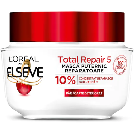 L'Oreal Paris Masca de par Elseve Total Repair 5 pentru par deteriorat 300 ml - 1 L'Oreal Paris Masca de par Elseve Total Repair 5 pentru par deteriorat 300 ml