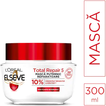 L'Oreal Paris Masca de par Elseve Total Repair 5 pentru par deteriorat 300 ml