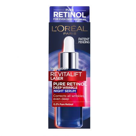 L’Oréal Paris Revitalift Laser Ser antirid de noapte imbogatit cu 0.2% retinol pur 30 ml - 2 L’Oréal Paris Revitalift Laser Ser antirid de noapte imbogatit cu 0.2% retinol pur 30 ml