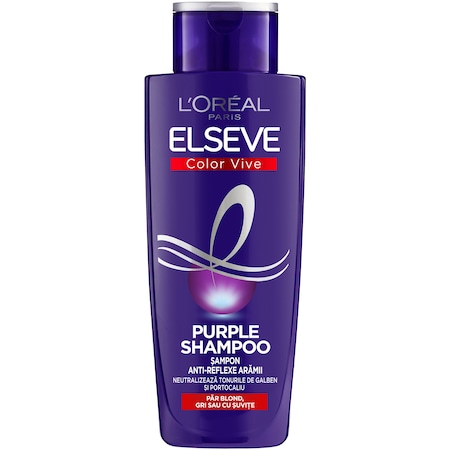 L'Oreal Paris Sampon Elseve Color Vive Purple pentru par blond/gri 200 ml