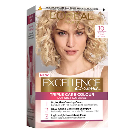 L'Oreal Paris Vopsea de Par Permanenta cu Amoniac Excellence Creme 10 Blond Foarte Foarte Deschis L'Oreal Paris Vopsea de Par Permanenta cu Amoniac Excellence Creme 10 Blond Foarte Foarte Deschis