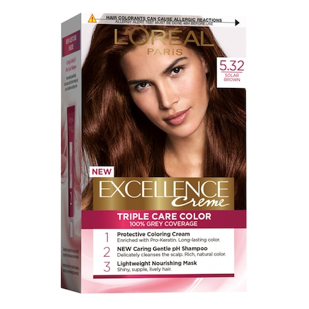 L'Oreal Paris Vopsea de Par Permanenta cu Amoniac Excellence Creme 5.32 Saten Ciocolata