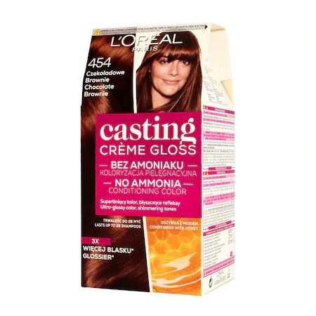 L'Oreal Paris Vopsea de par Casting Creme Gloss 454 Chocolate Brownie - fara amoniac