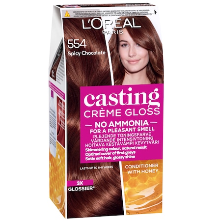L'Oreal Paris Vopsea de par Casting Creme Gloss 554 Ciocolata cu chilli - fara amoniac L'Oreal Paris Vopsea de par Casting Creme Gloss 554 Ciocolata cu chilli - fara amoniac