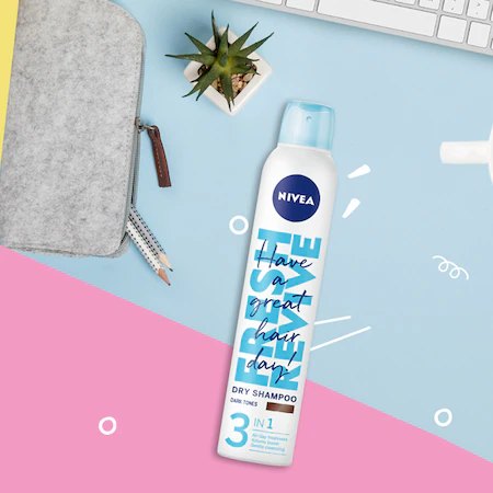 Nivea Sampon uscat Dark pentru tonuri inchise 200 ml