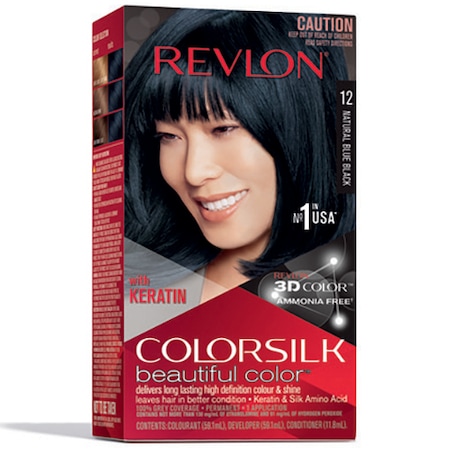 Revlon Vopsea de par ColorSilk 12 Blue Black fara amoniac