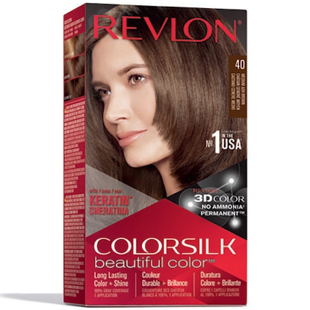Revlon Vopsea de par ColorSilk 40 Mediu Ash Brown fara amoniac