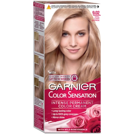 Vopsea de par permanenta cu amoniac Garnier Color Sensation 9.02 Blond foarte deschis irizat 110 ml