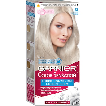 Vopsea de par permanenta cu amoniac Garnier Color Sensation S1 Platinum Blond 110 ml