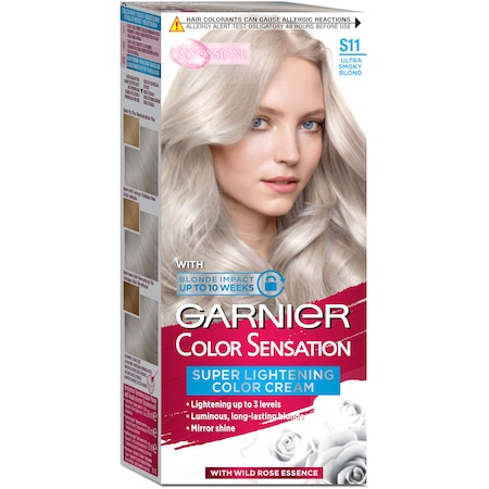 Vopsea de par permanenta cu amoniac Garnier Color Sensation S11 Ultra Smoky Blond 110 ml Vopsea de par permanenta cu amoniac Garnier Color Sensation S11 Ultra Smoky Blond 110 ml