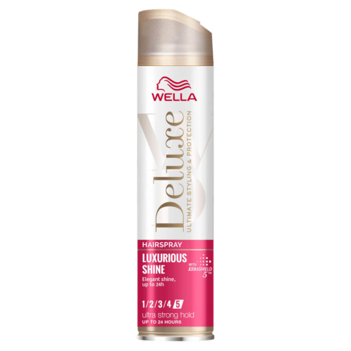 Fixativ pentru par Wella Deluxe Luxurious Shine 5/5, pentru stralucire, 250 ml